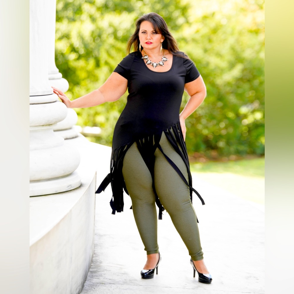 Black top with long fringes